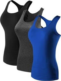 img 4 attached to 👚 Neleus Women's 3 Pack Dry Fit Compression Base Layer Tank Top for Enhanced SEO