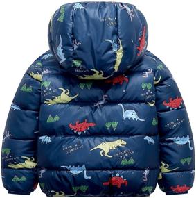 img 2 attached to 🧥 Winter Cozy: Baby Boy's Down Cotton Windproof Jacket with Cute Prints