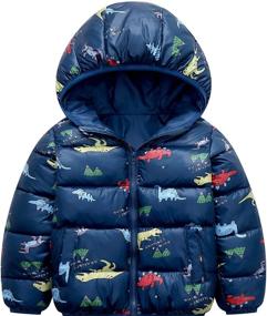 img 3 attached to 🧥 Winter Cozy: Baby Boy's Down Cotton Windproof Jacket with Cute Prints