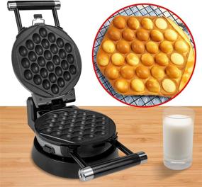 img 1 attached to Health and Home 3-in-1 Waffle Maker with Nonstick Baking Plates – Rotating Belgian Waffle Maker, Omelet Maker, and Egg Waffle Maker