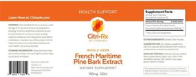 img 1 attached to 🌲 CitriRx French Maritime Pine Bark Extract – Joint Health Support and Immune Boost - Whole Herb Formula - Nitric Oxide Production - 150mg, 120 Capsules