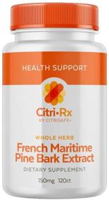img 2 attached to 🌲 CitriRx French Maritime Pine Bark Extract – Joint Health Support and Immune Boost - Whole Herb Formula - Nitric Oxide Production - 150mg, 120 Capsules