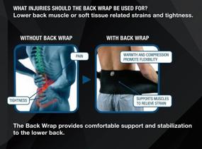 img 1 attached to Pro-Tec Athletics Back Wrap: Versatile and Adjustable Support for Most Sizes - Small, Black