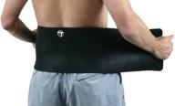 pro-tec athletics back wrap: versatile and adjustable support for most sizes - small, black логотип