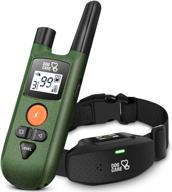 🐶 rechargeable dog training collar with 3 modes - beep, vibration, shock | rainproof & long remote range up to 1000ft | adjustable shock levels - effective dog training set логотип