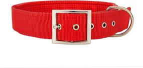 img 3 attached to 🐶 Fragralley Adjustable Metal Buckle Dog Collars: Durable Nylon Collar for Medium to XLarge Dogs, 14-25" Neck Size, Padded & Wide Pet Collars