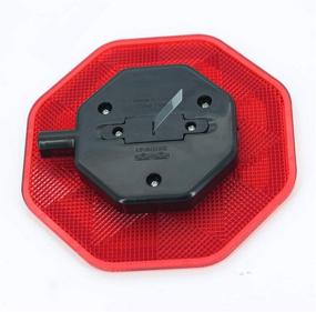 img 2 attached to PeakCar Garage Parking Assist: Adjustable Height Guide LED Stop Sign with Flashing Sensor - Red (1 Pack)