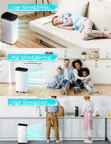 img 2 attached to COMFYHOME Conditioner Evaporative Humidifier Oscillation