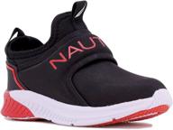 👟 nautica kids fashion sneaker: slip-on athletic running shoe for boys and girls - toddler/little kid логотип