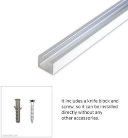 img 1 attached to 🖼️ KOTECH Korea Picture Hanging System: 35inch Aluminium Rail for Gallery Photo Display, Made in Korea