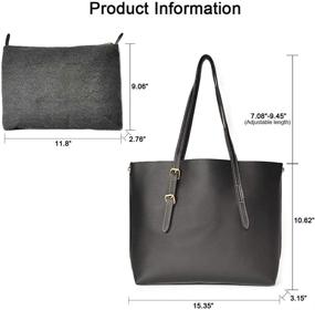 img 3 attached to PHABULS Waterproof Handbags Clearance Shoulder Women's Handbags & Wallets