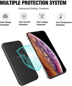 img 2 attached to Коврик для быстрой беспроводной зарядки ANGELIOX - USB Type C Qi 7.5W для iPhone Xs Max/XR/XS/X/8 Plus, 10W беспроводная зарядка для Samsung Note 9/8/S9 Plus/S8 Plus/S7, 5W для LG G7 ThinQ.