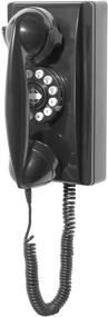 img 4 attached to 📞 Crosley CR55-BK Wall Phone: Push Button Convenience in Sleek Black Design