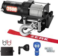🏎️ zeak 12v dc 3500 фунтов. электрическая лебедка atv/utv комплект с беспроводным пультом: мощная и удобная опция для любителей внедорожной езды логотип