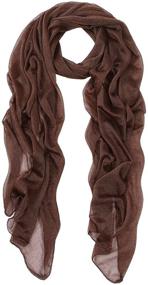 img 3 attached to Elegant Silky Chiffon Sheer Oblong Women's Accessories in Scarves & Wraps