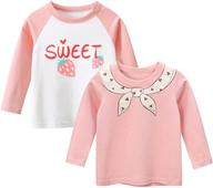 👕 ofiman toddler t shirt crewneck years (white girls' clothing and tops, tees & blouses): stylish and comfortable options for your little girl logo