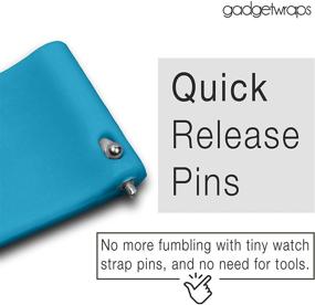 img 1 attached to GadgetWraps - Силиконовый ремешок для женских часов