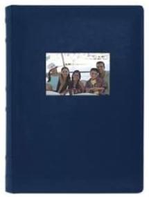 img 4 attached to 📷 Old Town Navy Bonded Leather Photo Album Set - Holds 600 Photos (Pack of 2), Premium Quality