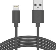 📱 talkworks iphone charger lightning cable 10ft long heavy duty cord mfi certified - grey logo