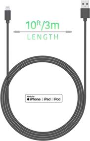 img 3 attached to 📱 TalkWorks iPhone Charger Lightning Cable 10ft Long Heavy Duty Cord MFI Certified - Grey