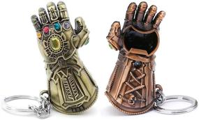 img 4 attached to 🔑 VNFLY Infinity Gauntlet Keychain Bottle Opener - Thanos Glove Beer Opener (Bronze)