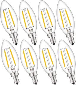 img 4 attached to 🕯️ New! Aomryom Candelabra Equivalent Chandelier Non Dimmable - Streamlined Lighting Solution