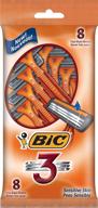 bic 3-inch sensitive skin disposable shaver for men - pack of 8 logo