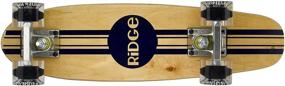 img 4 attached to 🛹 Retro Mini Cruiser Board - 55cm Maple Wooden 22” by Ridge Skateboards: A Complete Package