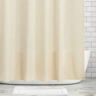 🚿 mdesign heavy duty flat weave fabric shower curtain: sand/khaki - 72"x72" with weighted bottom hem logo