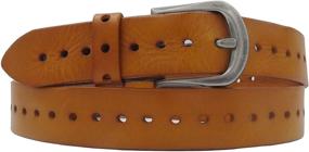 img 4 attached to 👖 Stylish Leather Waist Belts: Elevate Your Fashion Game with Women's Leather Accessories