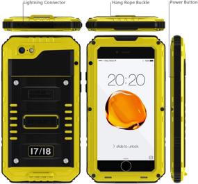 img 3 attached to Waterproof iPhone SE 2020 📱 Case with Full Body Protection - Yellow