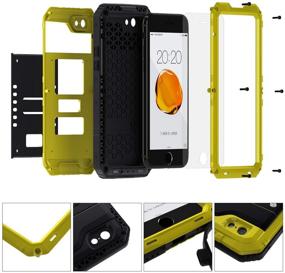 img 1 attached to Waterproof iPhone SE 2020 📱 Case with Full Body Protection - Yellow