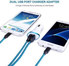 img 1 attached to 🔌 AndHot Type C Charger Kit: Dual Port Wall Charger, Car Charger, 2-Pack 6ft Type C Fast Charging Cable for LG K51 Stylo 6 5 4 G9/G8/V60/V50/G7 ThinQ Q7+ V30 V20 G6 G5