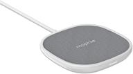 ⚡ mophie wireless 10w charging pad for apple airpods and iphones - grey - qi-enabled devices compatible logo