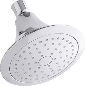 img 1 attached to 🚿 KOHLER K-10282-AK-CP Forte 2.5 GPM Однофункциональный настенный душевой насадок, улучшенный спреем Katalyst, в отделке полированный хром