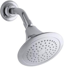 img 4 attached to 🚿 KOHLER K-10282-AK-CP Forte 2.5 GPM Однофункциональный настенный душевой насадок, улучшенный спреем Katalyst, в отделке полированный хром