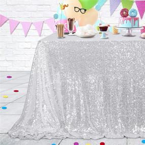 img 3 attached to 💫 Dazzle and Delight with the Helaku Sequin Tablecloth: Sparkling, Seamless Sequins!