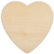 🎨 25-pack of unfinished wooden heart cutouts - 4-1/2 inch, 1/8" thick - decorative wood heart shapes logo