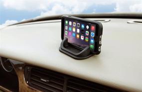 img 3 attached to 🚗 Sticky Pad Roadster: Mini Smartphone Dash Mount - Residue-Free, Removable & Reusable