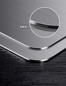 img 1 attached to 🔪 YEAVS Stainless Steel Cutting Board - Durable Kitchen Chopping Board (Medium, 11.4"L x 7.9"W)