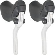 🚴 tektro aero alloy road bike brake levers for women - rl341 (black/silver) - pair logo