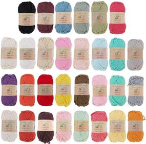 img 2 attached to 🧶 Bulky Weight Lacery Yarn 100g - 4 Skeins - Assorted Color Variety Package: Premium Quality for Your Next Project!