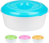 🥣 versatile decorrack extra large food storage container – 7.4 quarts with lid | shatterproof, reusable mixing bowl and snack bowl for dry food, leftovers, and more | random colors (1 bowl) логотип