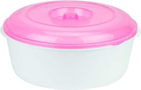 img 1 attached to 🥣 Versatile DecorRack Extra Large Food Storage Container – 7.4 Quarts with Lid | Shatterproof, Reusable Mixing Bowl and Snack Bowl for Dry Food, Leftovers, and More | Random Colors (1 Bowl)