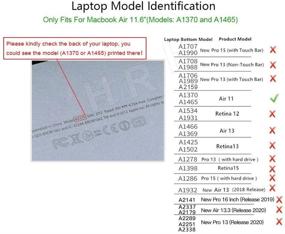 img 1 attached to 🌍 World Map with Flags Laptop Hard Case for MacBook Air 11 inch 11.6" - HRH Protective Shell (Models: A1370 and A1465)