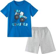 sunfeid toddler shorts: stylish cotton clothing set for boys logo