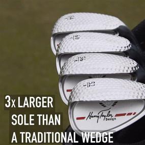 img 1 attached to Enhance Your Game with the Harry Taylor 405 Dimple Series Red Wide Sole Wedge