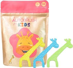 img 4 attached to Healthier & Happier Smiles: AutoBrush Kids Strawberry Dental Flossers