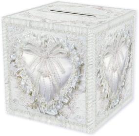 img 4 attached to 🎁 Durable White Paper Card Box Wedding Party Supplies Anniversary Decorations by Beistle, 12x12 Inches