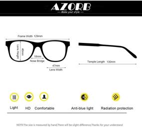 img 2 attached to AZorb Blocking Glasses Unbreakable Girls Matte